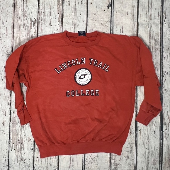 Vintage 1990s Lincoln Trail College Illinois 90s Crewneck College